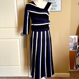 Rachel Roy One Shoulder Sweater Dress